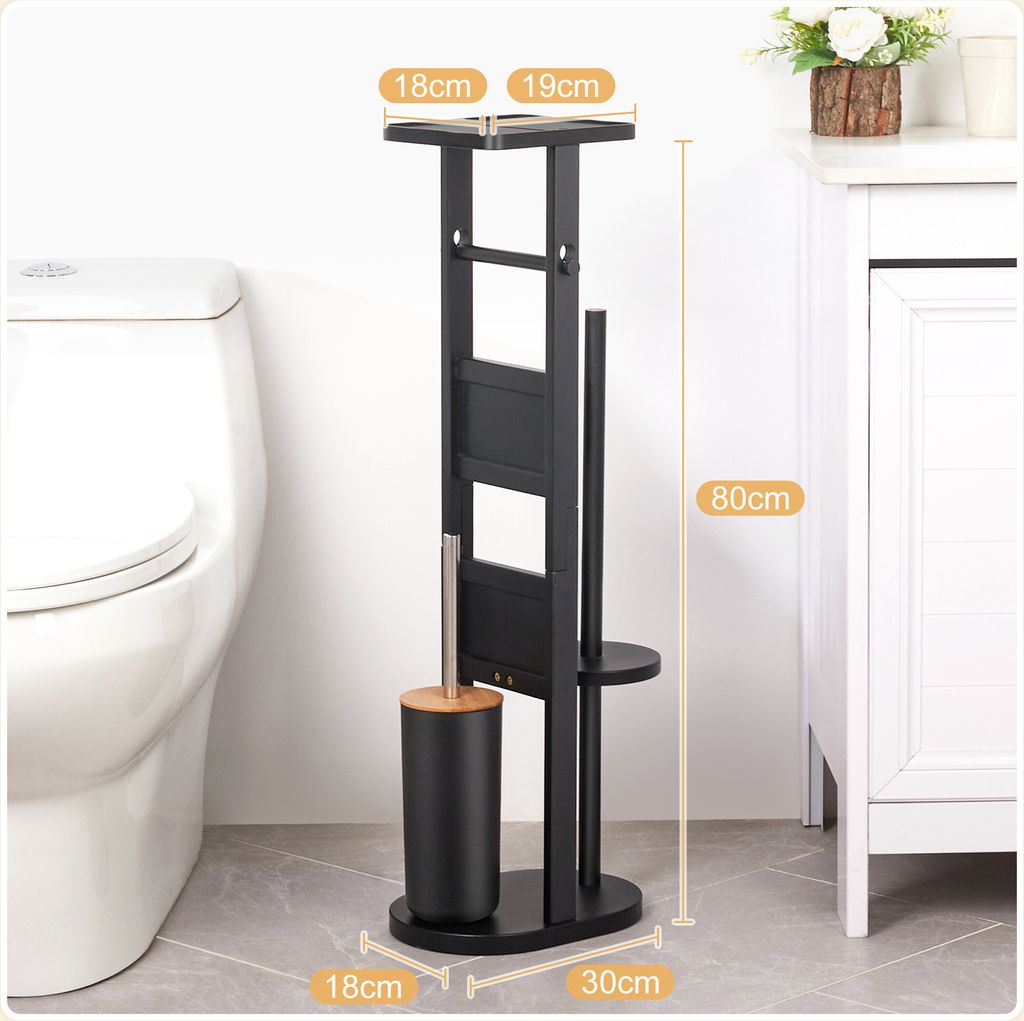 Yorbay Stand WC-Garnitur aus Bambus , mit Produktbild 2