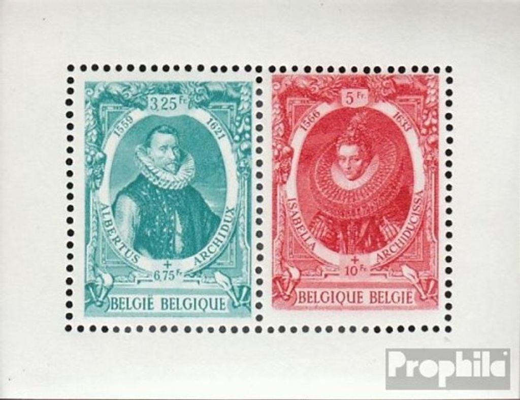 Briefmarken Belgien 1942 Mi Block17 (kompl.Ausg.) postfrisch Tuberkulose