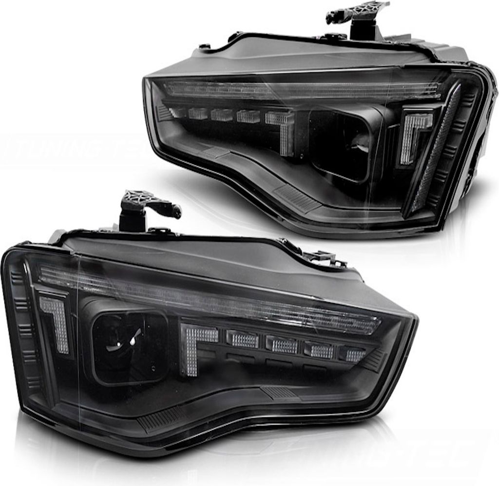 Voll LED Scheinwerfer Tagfahrlicht passend für Audi A5 8T 8F Facelift Bj. 11-16 Schwarz
