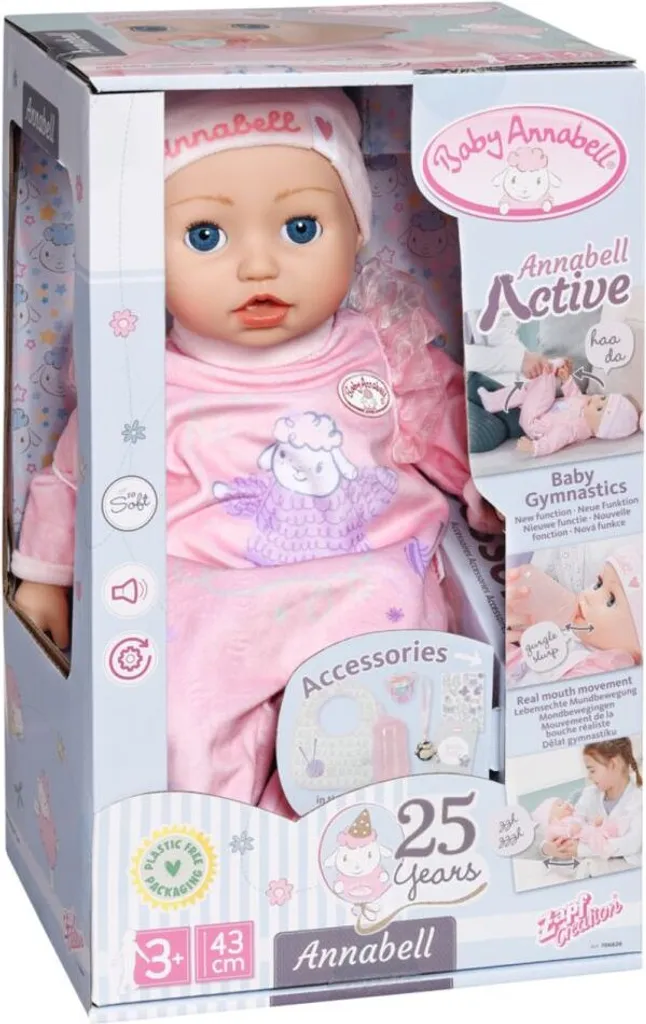 Baby Annabell – Barboteuse Rose 36 Cm – Cintre Inclus – Pour Poupées – Dès 1 An