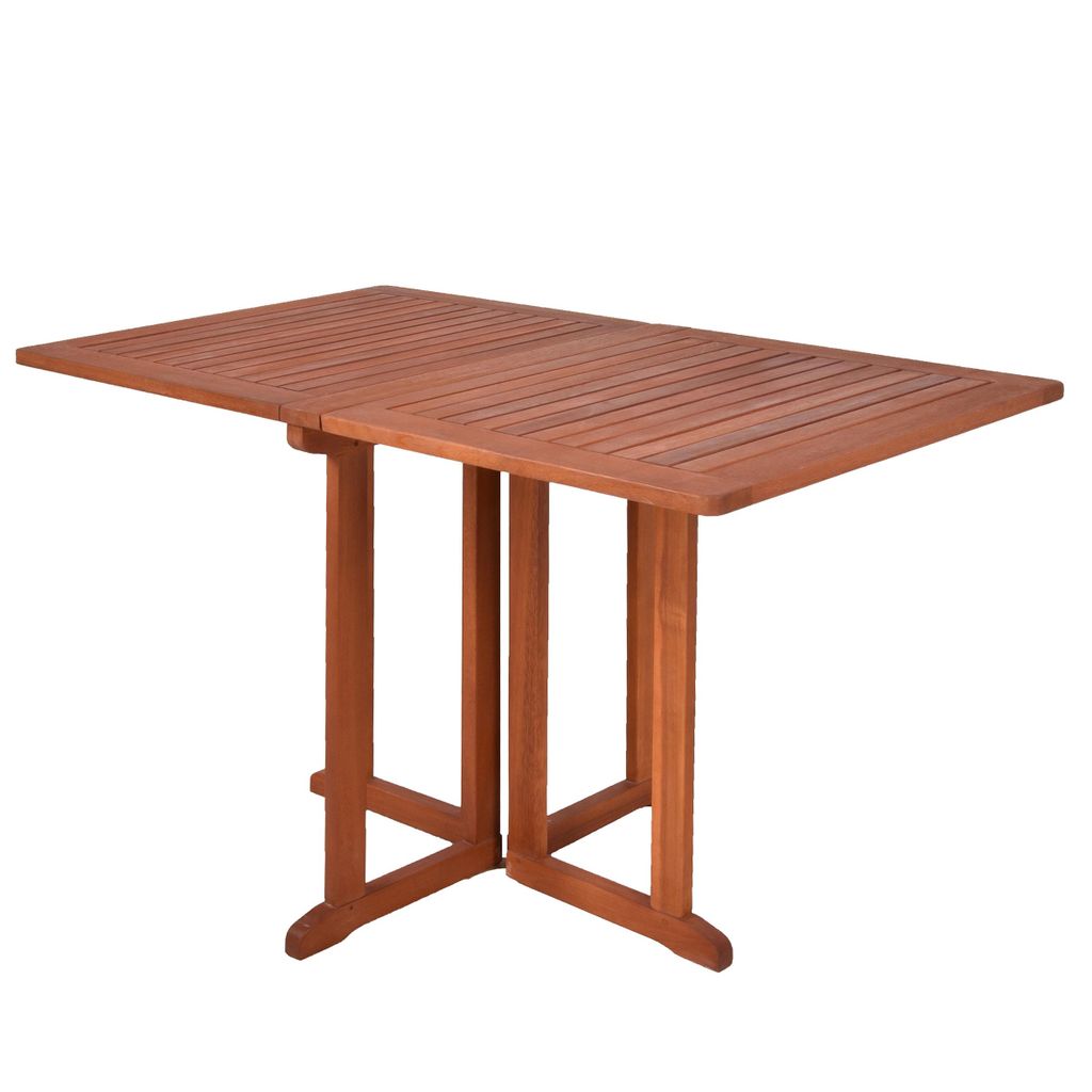 Balkontisch BALTIMORE, rechteckig, klappbar - Eukalyptus(eckig)