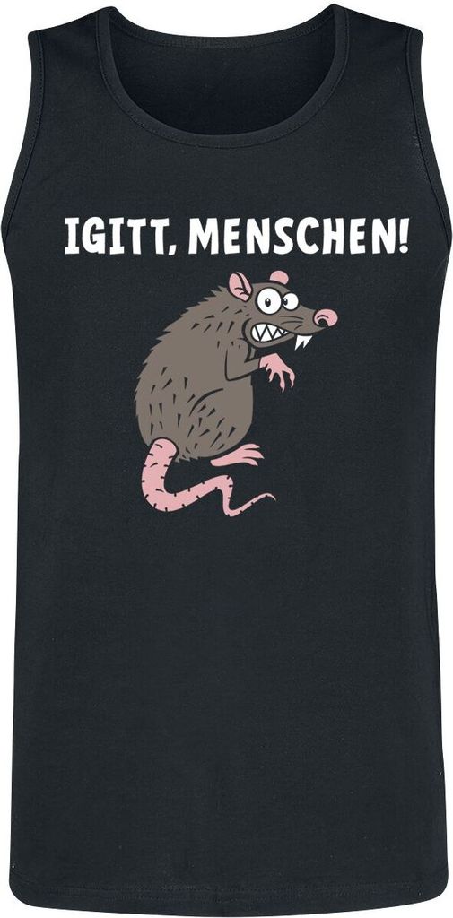 Tierisch Tank-Top Herren Igitt, Menschen schwarz L