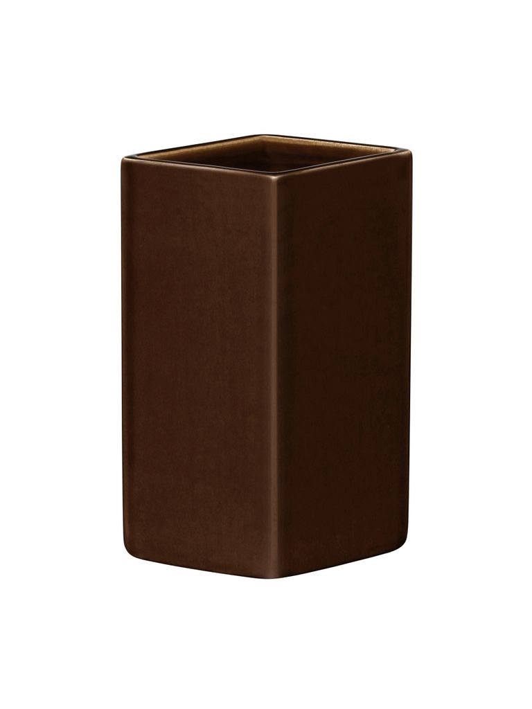 Iittala Ruutu Vase Keramik - 180 mm - Braun 1051701