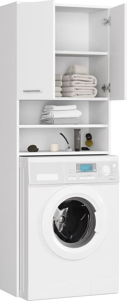 BDW Armadio per lavatrice 180x64x30 cm, mobile alto per Immagine del prodotto 