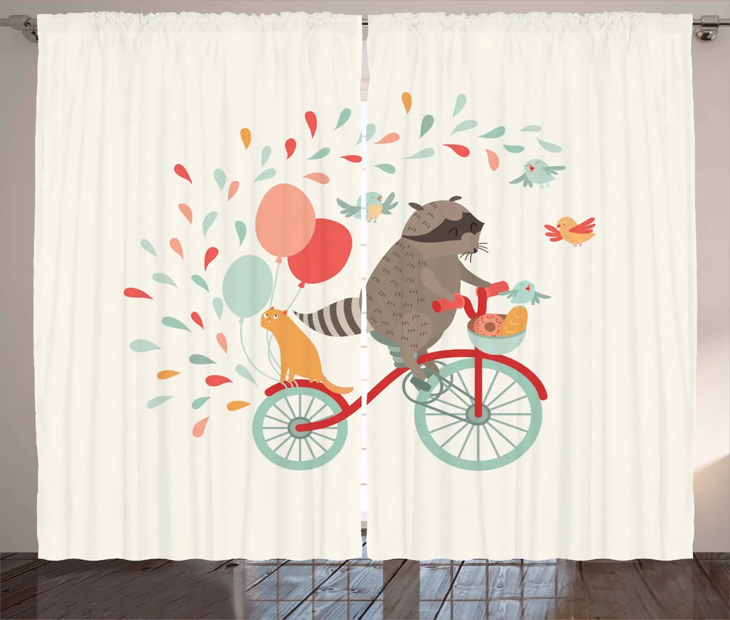 Tenda Rustica Procione in Bicicletta ABAKUHAUS 280x225cm per Soggiorno