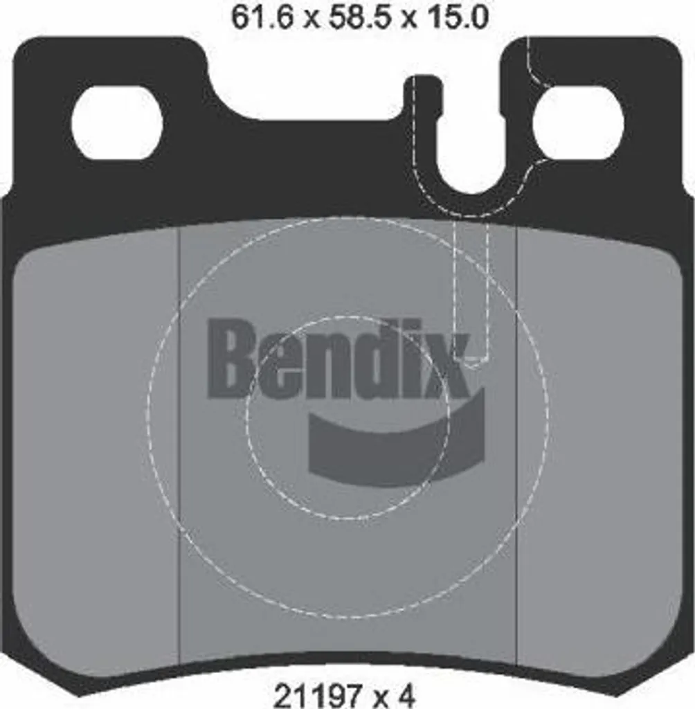 Plaquettes de frein BENDIX BPD1765 OE 0014200220 pour Mercedes Classe C E