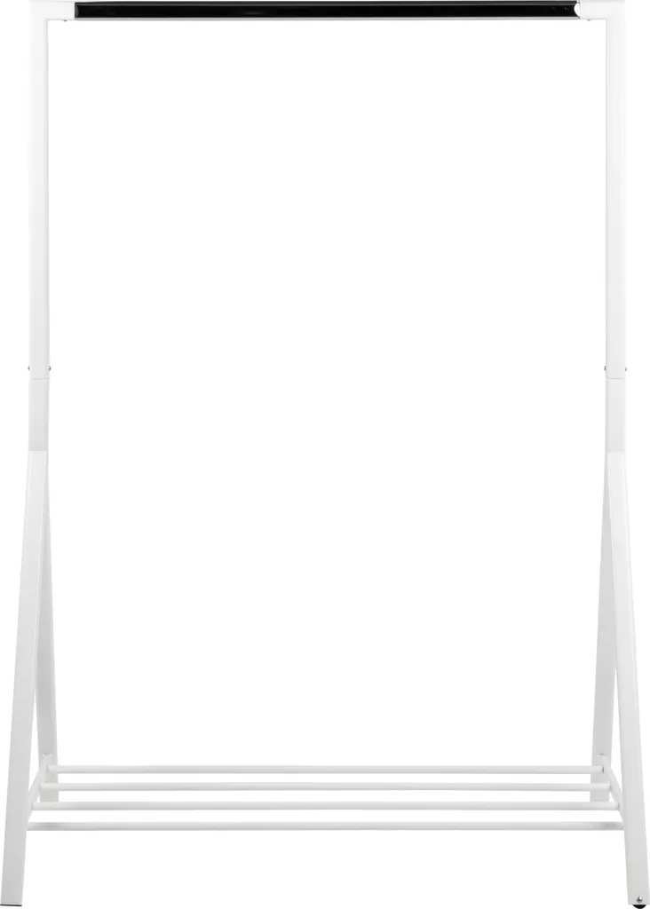 The Shopfitting Shop Stand Appendiabiti Resistente Bianco – 1,5m X 1,5m, Telaio Acciaio 32 Mm, Con Rotelle