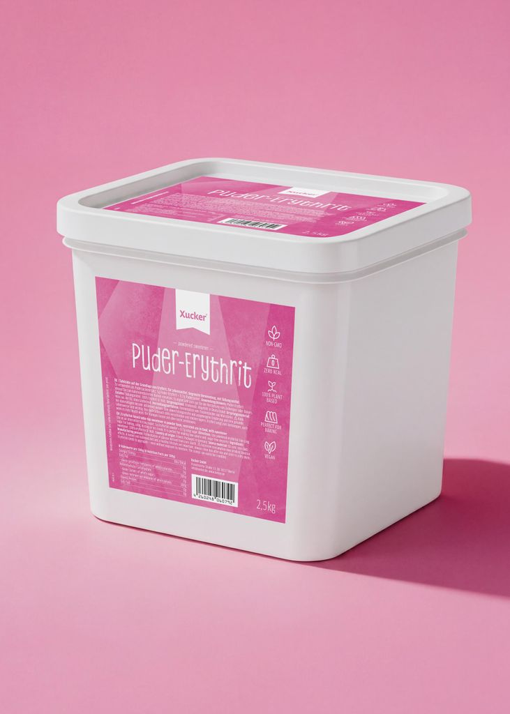 Xucker Pudererythrit, gemahlenes Erythrit, 2,5kg