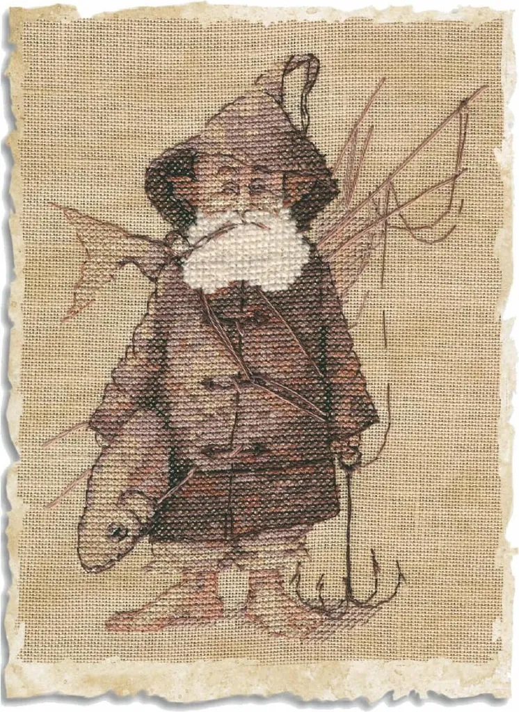 Kit Point de Croix Fisherman Nimue Idéal Déco Intérieure 10.5x15cm