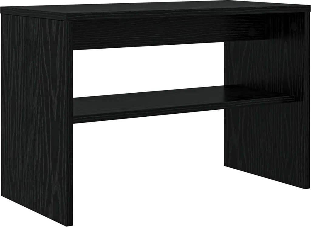 Mobile TV nero effetto rovere 60 x 30 x 40 cm Materiale ligneo