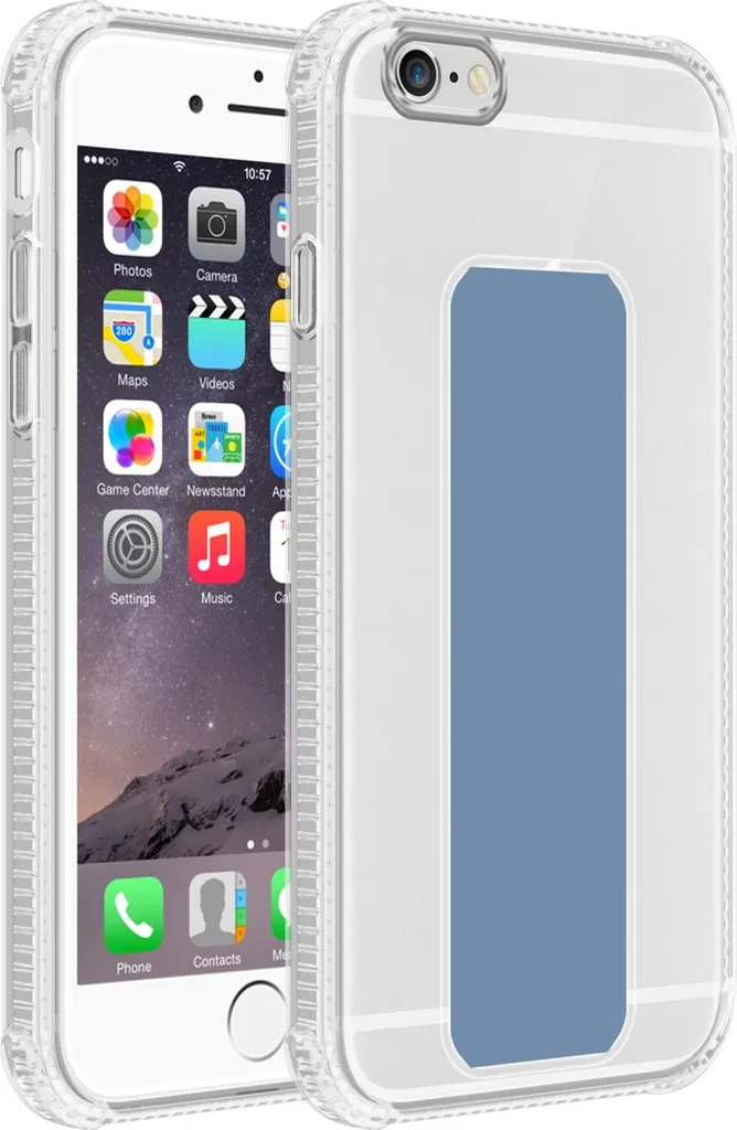 Migliore Custodia iPhone 6 / 6S Blu Antiurto Cadorabo con Stand TPU