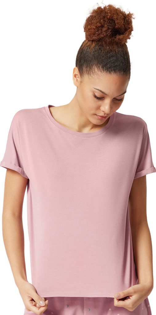 Skiny Damen Shirt kurzarm Lounge Wear Night Mix Match Woodrose