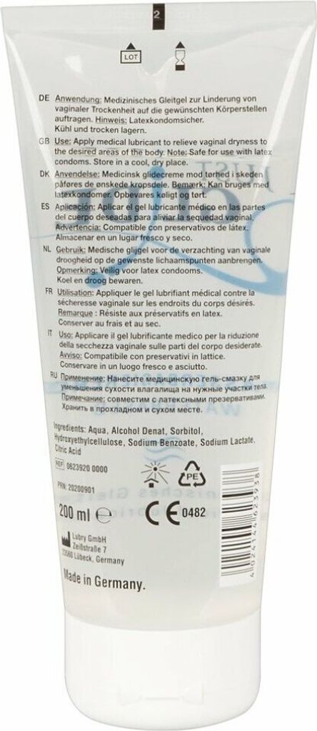 Just Glide Gleitmittel auf Wasserbasis 200 ml Gleitgele