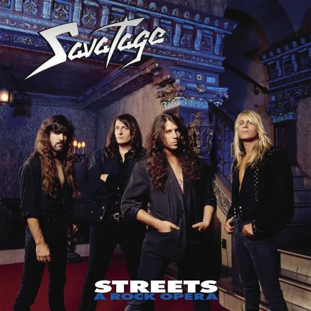 Album Savatage Streets Vinyle Bleu Océan 180g pour Platine et Collection