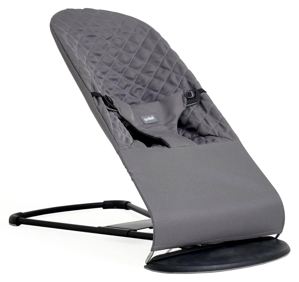 Bezug für Babywippe, kompatibel mit BabyBjörn Wippe: Balance, Soft und Bliss, ergonomisch, hypoallergen, grau