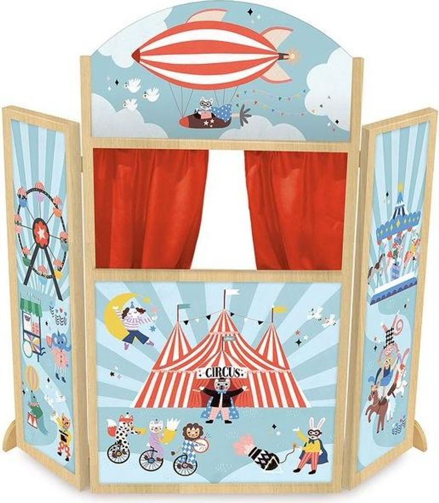 Vilac Holz Circus Theater Spielzeug - fantasievolles Produktbild 