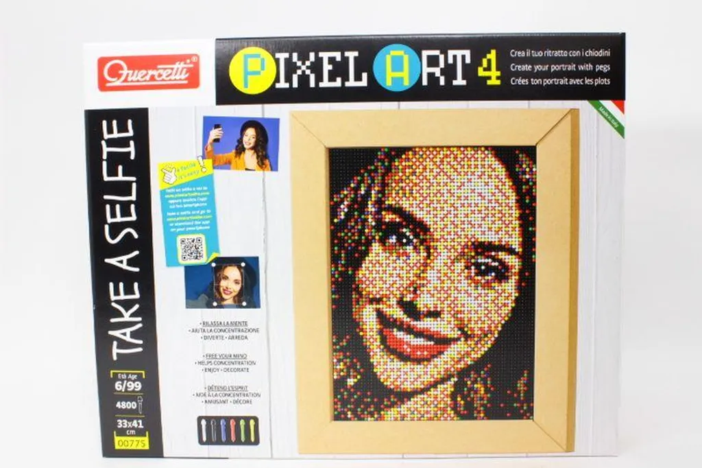 Pixel Art Quercetti Prenez un selfie | Activité anti-stress adulte 07754