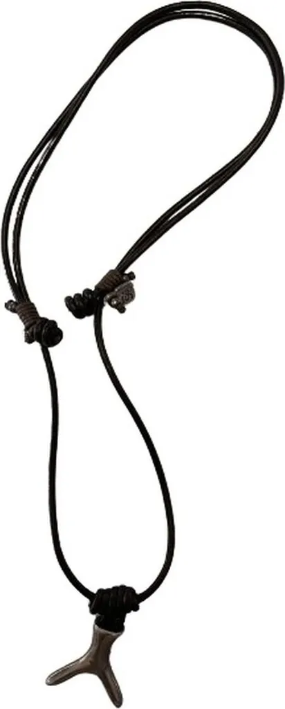 Sautoir masculin UNOde50 BORA BORA avec perles en métal gravé