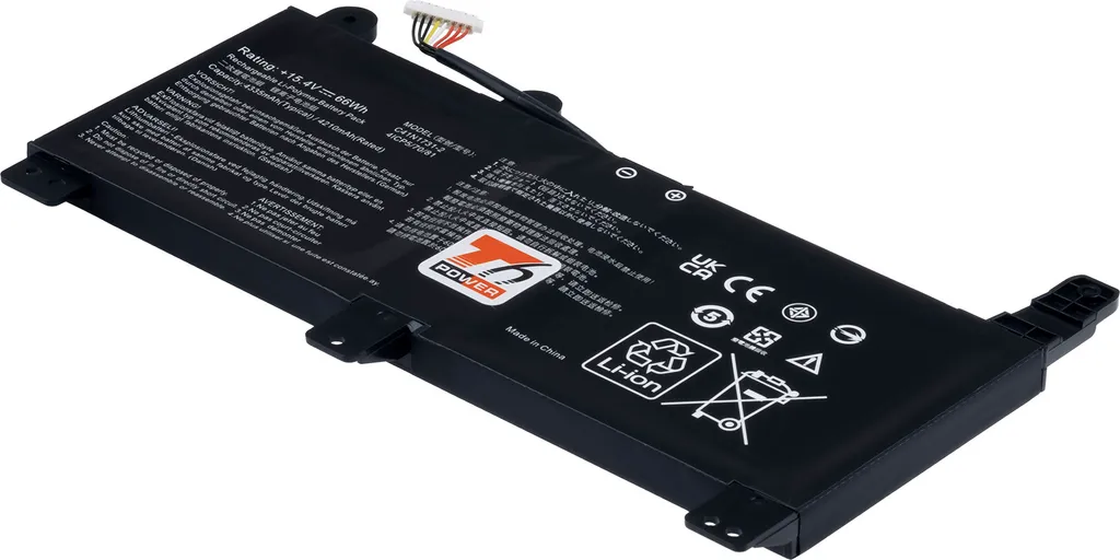 Batteria T6 Power per Asus ROG Strix SCAR 17 G732LWS | Li-Poly 66Wh