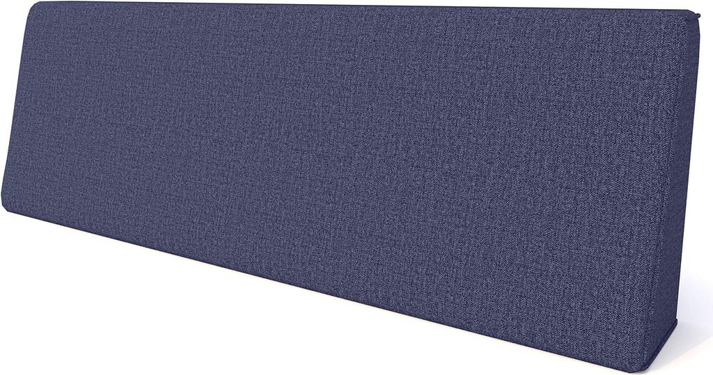 Pillows24 - Palettenkissen mit abnehmbarem Bezug - Seitenkissen | Polster für Europaletten 120x80 Sofa - Wasserfest - Outdoor/Indoor | Blau