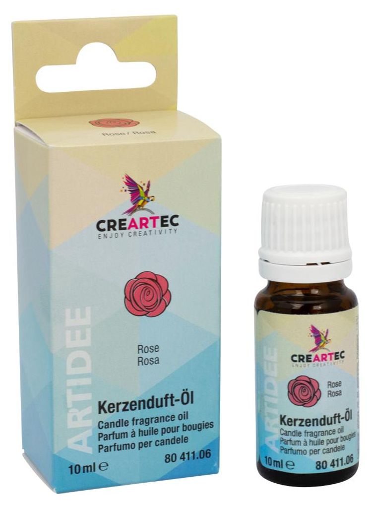 CREARTEC Kerzenduftöl - Rose - 10ml - für alle Wachse Produktbild 