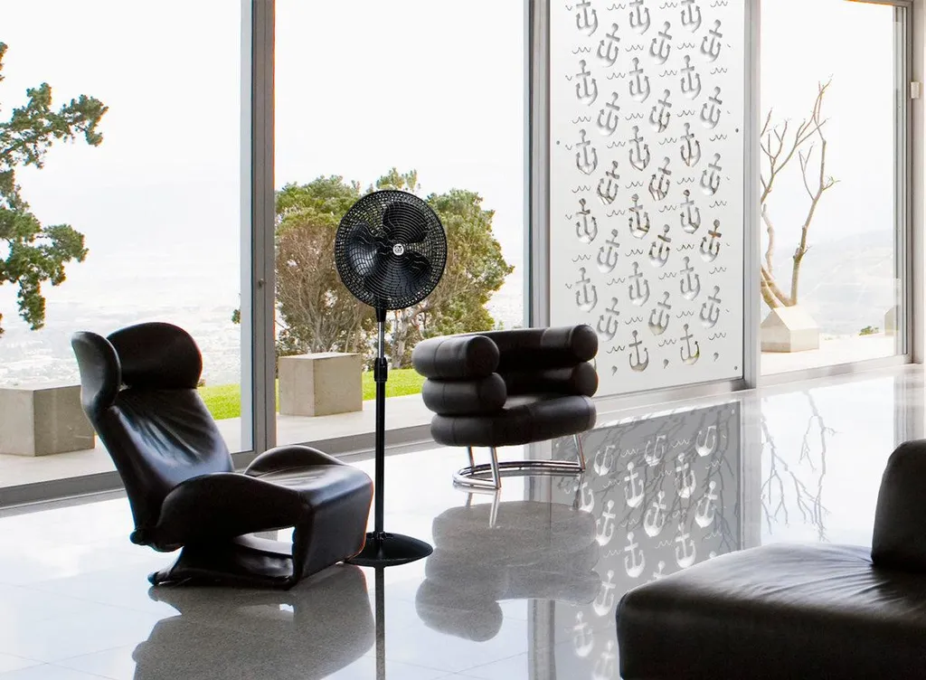 Support de Parasol en PVC Perforé ANCHOR Blanc - Dalle 50x150 cm