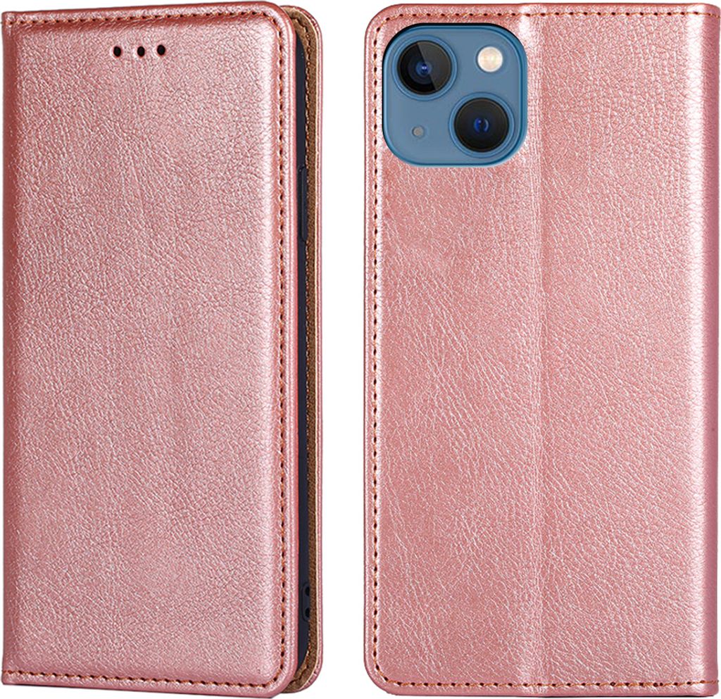 Flip Phone Case Magnetische Schutzhülle Lederarm blau für iPhone 14 Plus