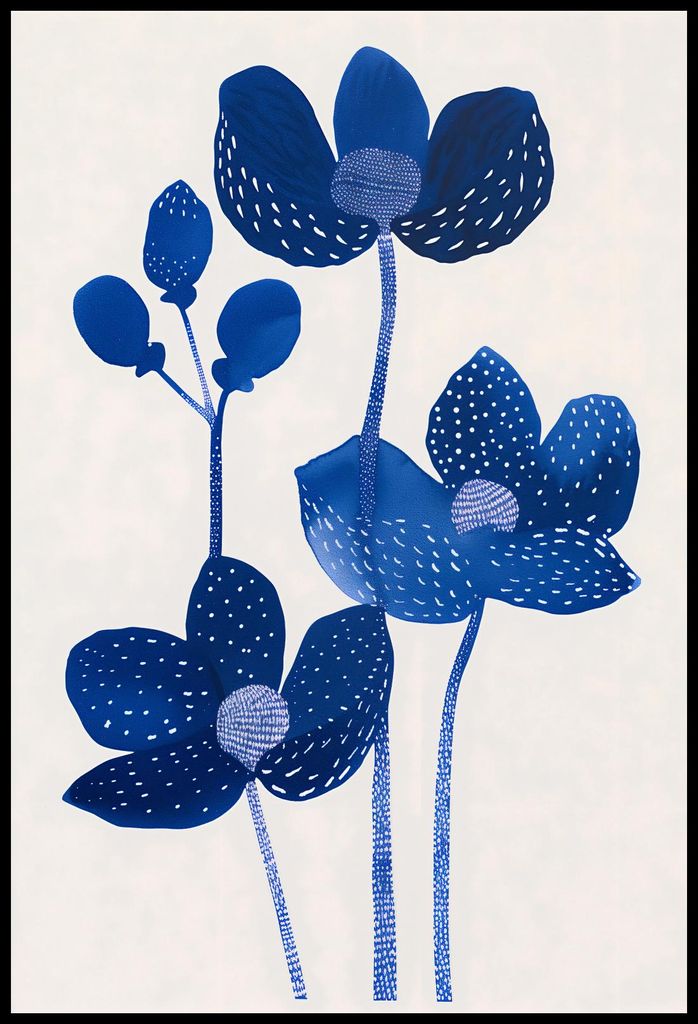 Poster 61x90,5cm Nachtblumen