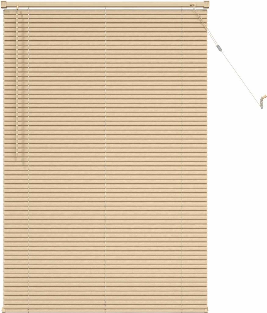 vidaXL Venetianer Jalousie Hellbraun mit Muster 150 x 80 cm PVC