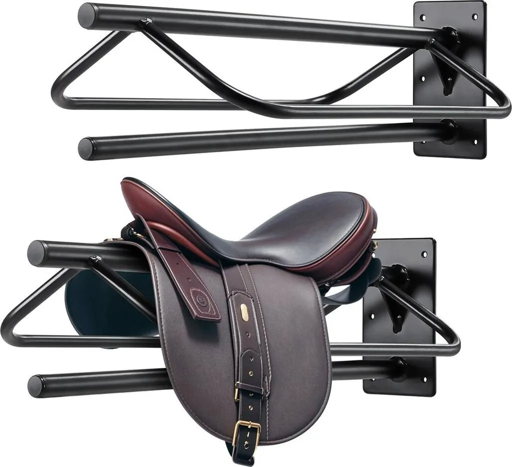 Portaselle Professionale Nero Opaco - Set 2 Pezzi con Barra Soft-Touch