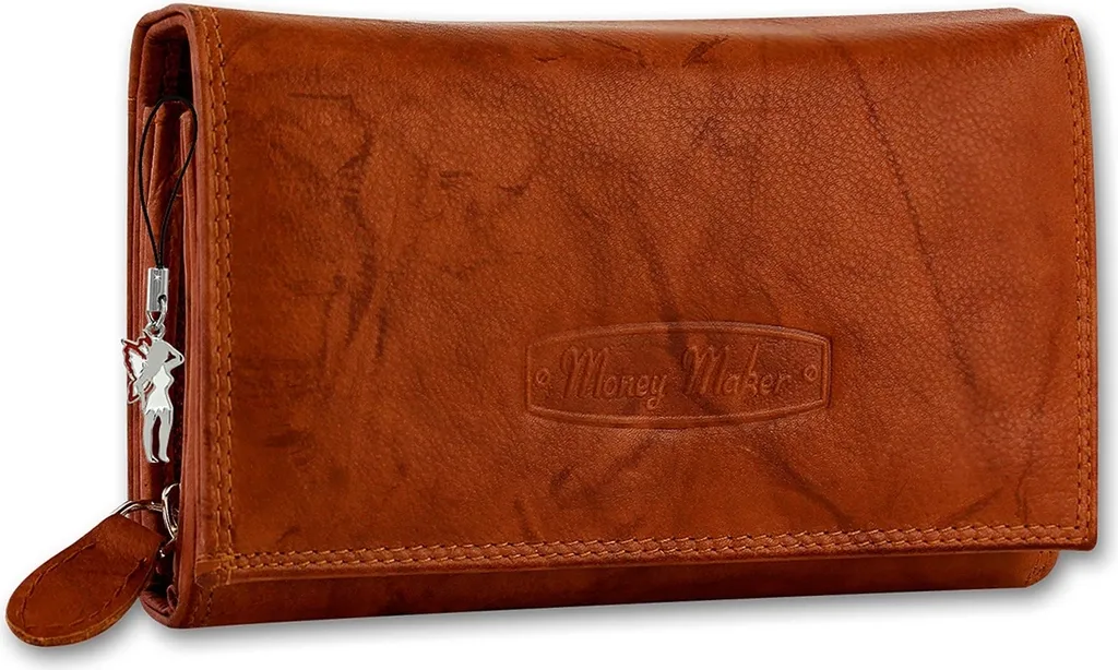 Portafoglio Cameriere Money Maker in Vera Pelle Chianti con Protezione RFID