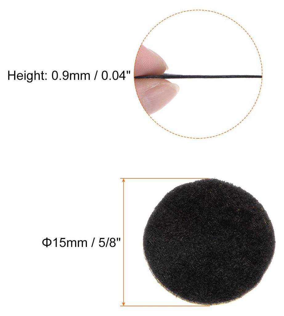 48 Stš¹ck 15mm runde selbstklebende Bastelfilz, Filzkreise vorgeschnittene Filz Aufkleber aus Vliesstoff fš¹r N?hen, DIY Projekt, Bastelarbeite...
