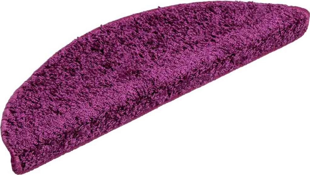 vidaXL Stufenmatten 20 Stk. 56x17x3 cm Violett Halbrund