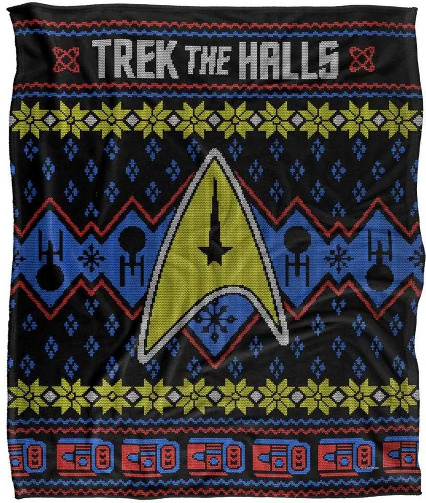 Star Trek Pull de Noël TV23862 Couverture Oversize Noir Taille Unique
