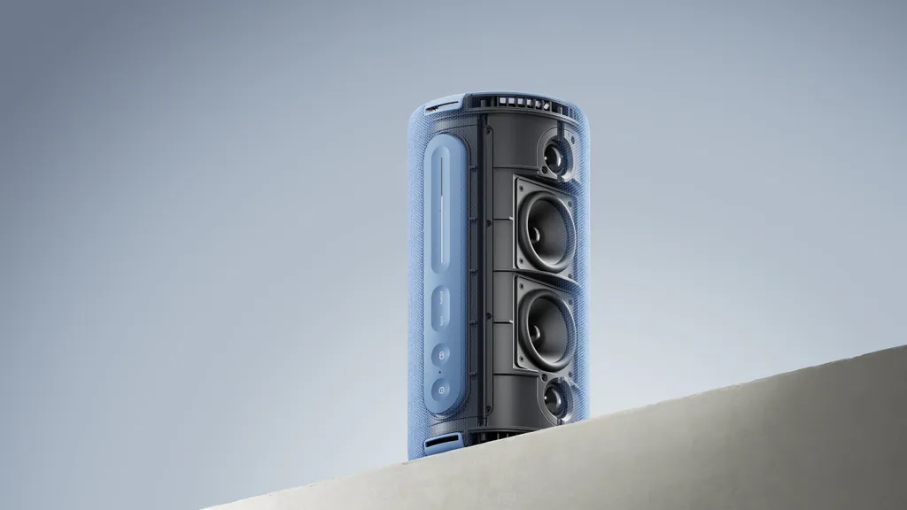 Loewe We. HEAR pro denim : Enceinte Bluetooth Kylian Mbappé 100W