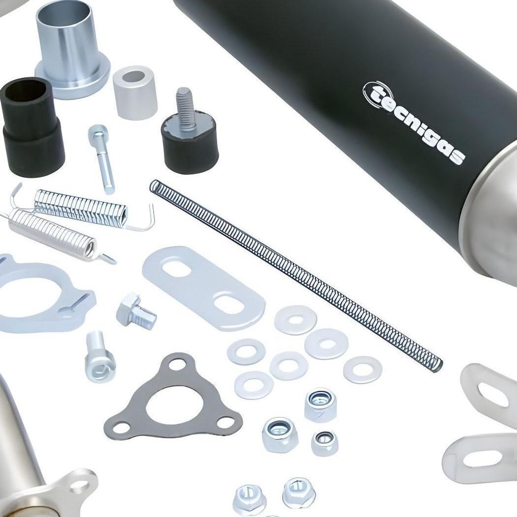 Tecnigas Auspuff E-NOX Steel mit Zulassung kompatibel mit Derbi Senda -1999