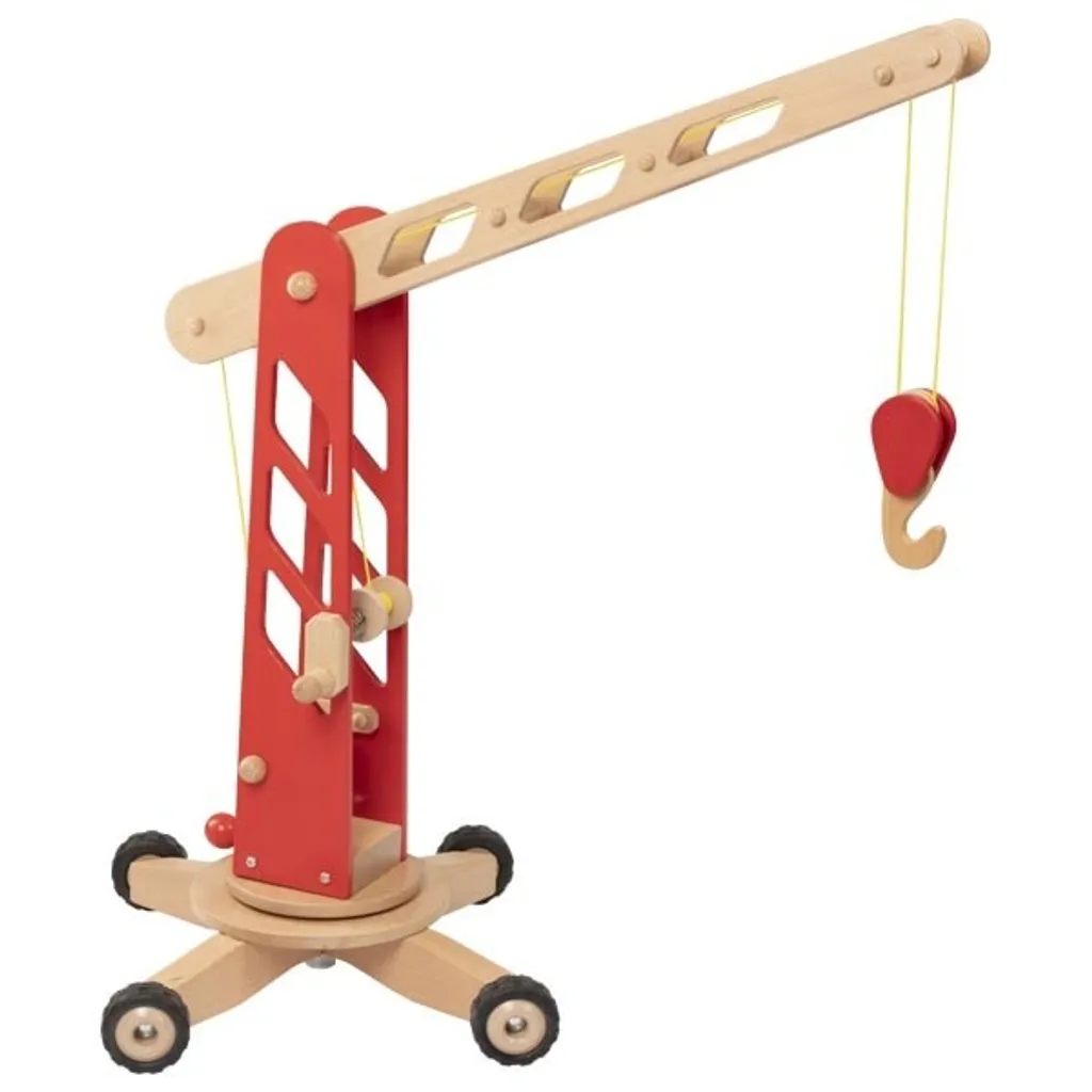 Grande grue en bois goki 55936 rotative avec fonctions de levage réelles - 4