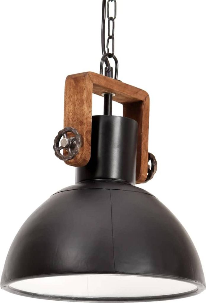vidaXL Závesná lampa v industriálnom štýle 25 W čierna Obrázok produktu 