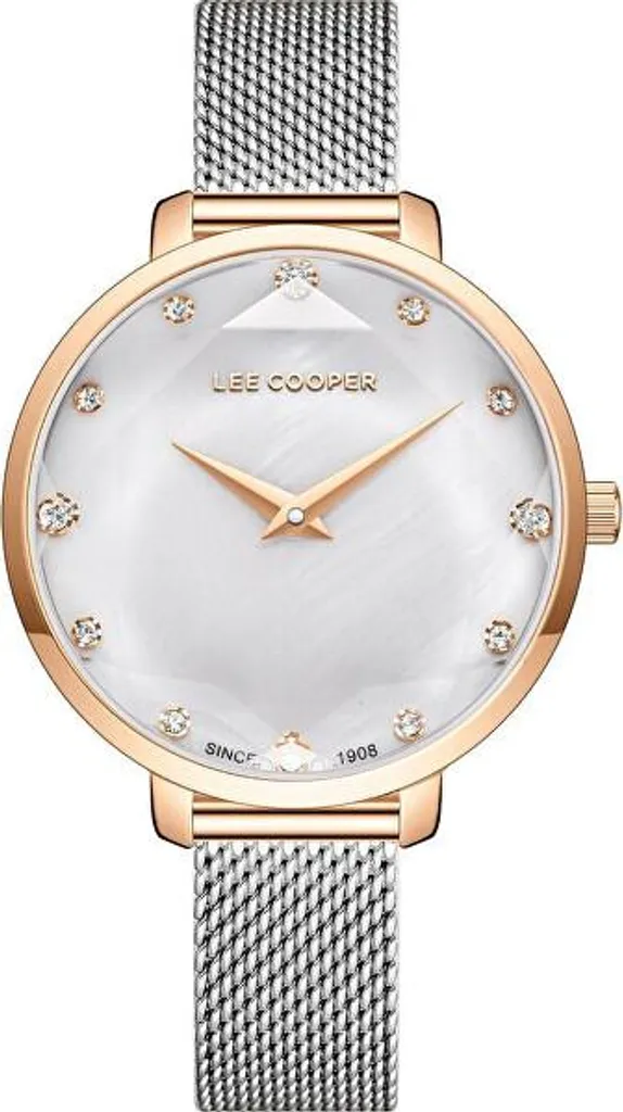 Montre Homme Lee Cooper LC08078.520 Bracelet Acier et Cadran Noir