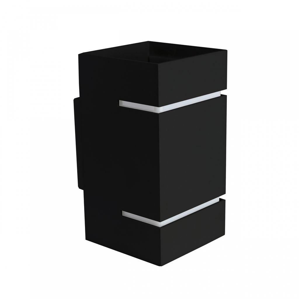Spectrum LED Wandleuchte SQUALLA LUMO G9 IP20 Innenleuchte eckig schwarz Up & Down max. 6W