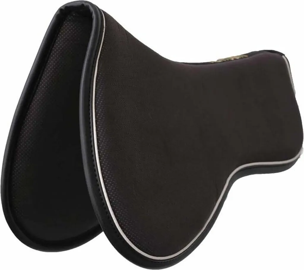Tapis de selle pour cheval sensible Kentucky Absorb Anatomique Noir