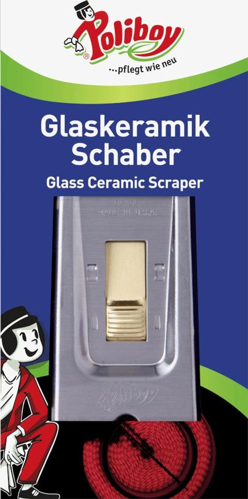 Poliboy Schaber für Glaskeramik gründliche Reinigung Produktbild 