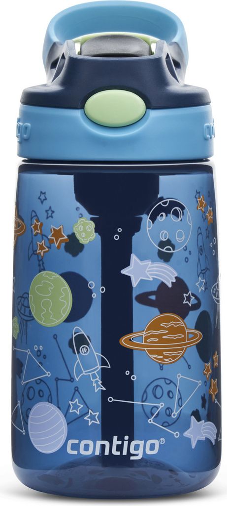 ContiGo! Kinder Trinkflasche Easy Clean Autospout mit Strohhalm | 100% auslaufsicher | BPA-freie robuste Wasserflasche | Ideal für Kita, Kindergar...