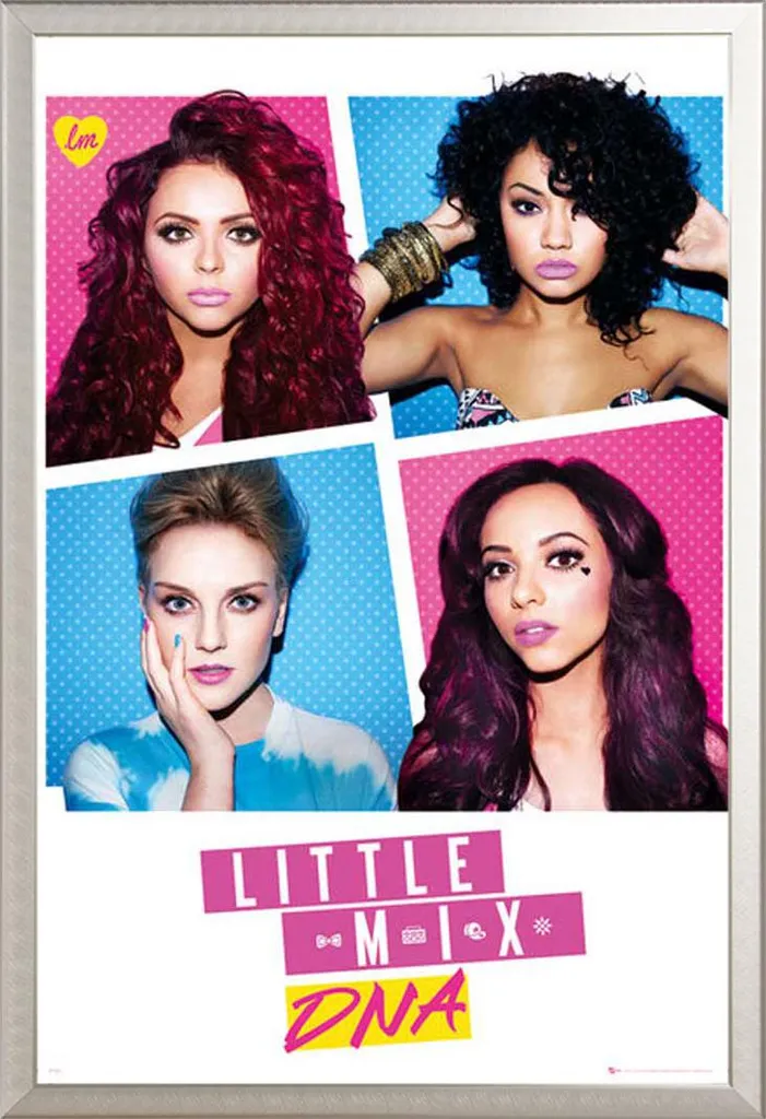 Little Mix Poster DNA + Cornice Shinsuke Alluminio Argento | Shop