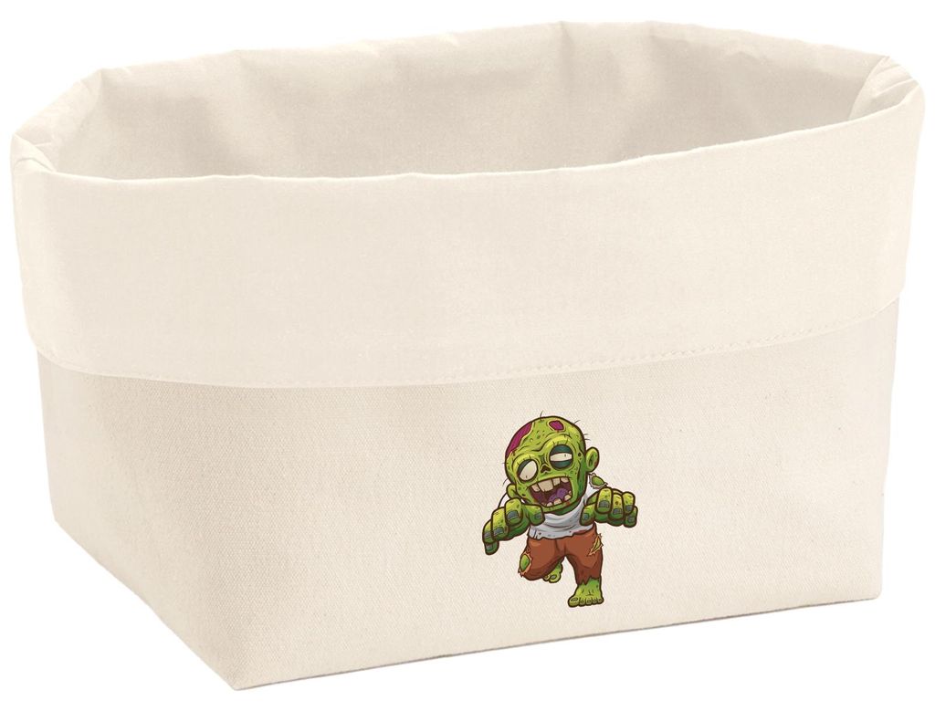 Huuraa Organizer Zombie Fabelwesen 8 Liter Large Canvas Baumwolle Utensilo Geschenkidee