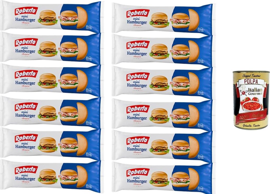 Roberto Mini Hamburger Brötchen 12x200g (insgesamt 96 Produktbild 