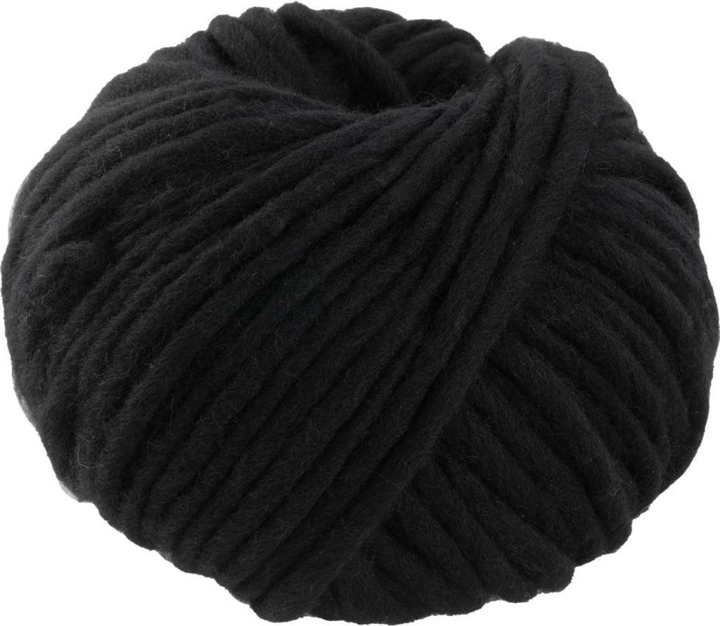 Lana Grossa - Confetti uni 0108 schwarz