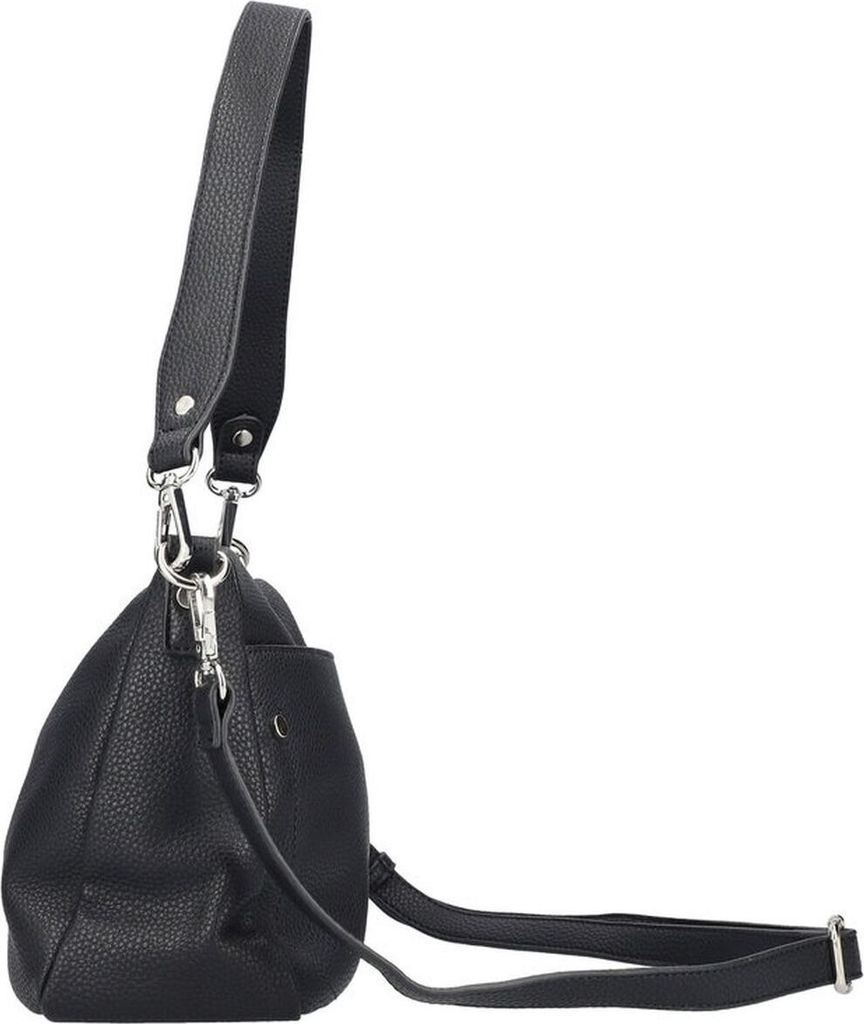 Rieker Damen Schultertasche Strukturoberfläche Umhängeriemen H1641, Farbe:Schwarz