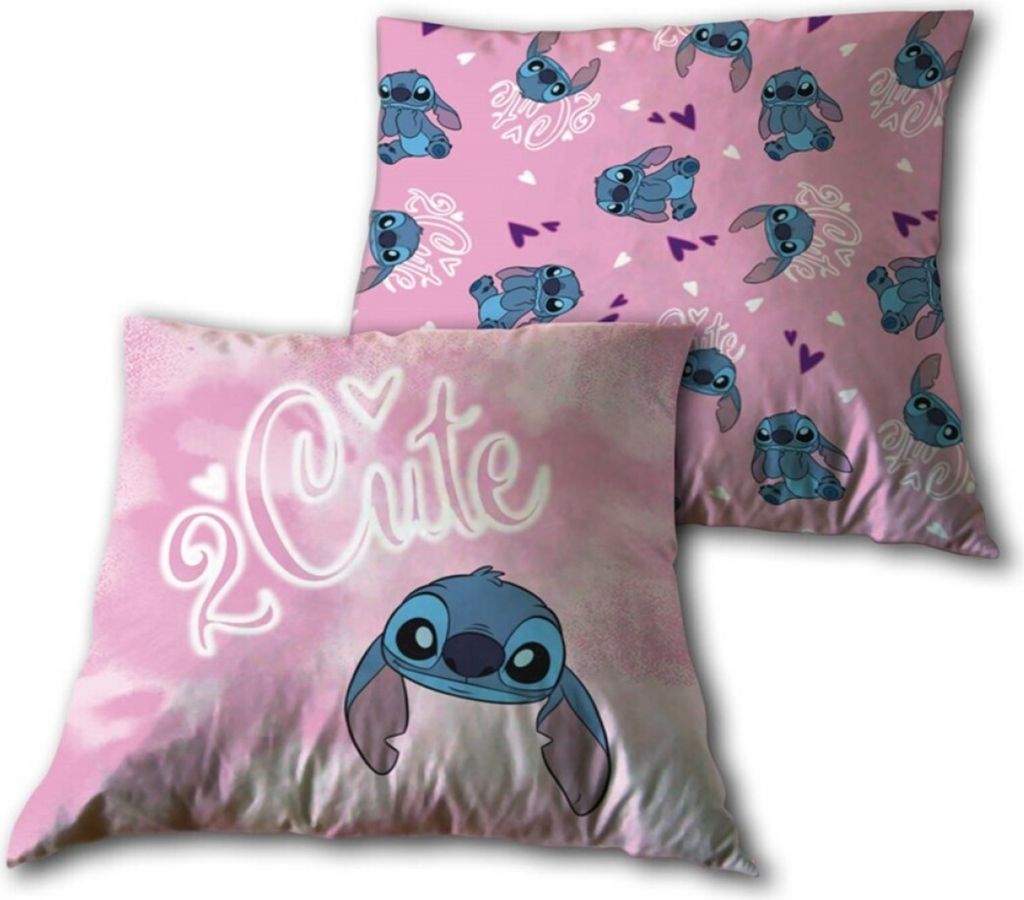 Disney Lilo und Stitch Cute Kissen, Zierkissen 40x40 cm