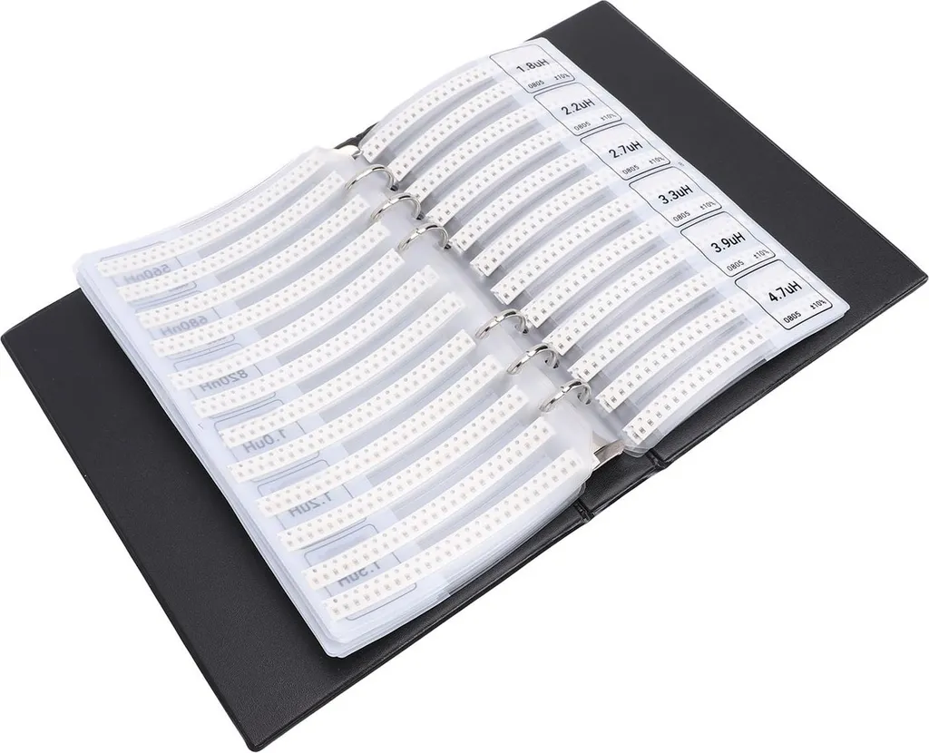 Catalogue d'inductances SMD 0805 avec 60 types - Boîtier PVC robuste
